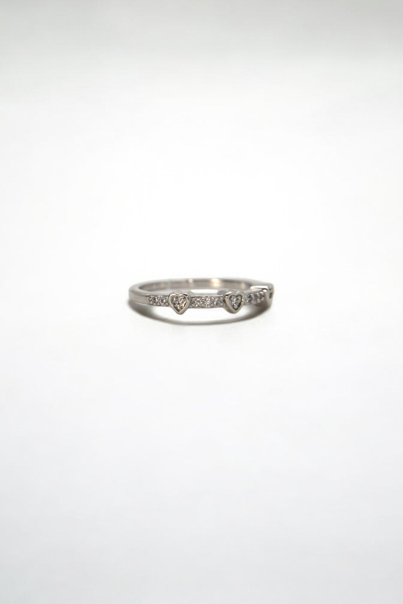 Silver love ring