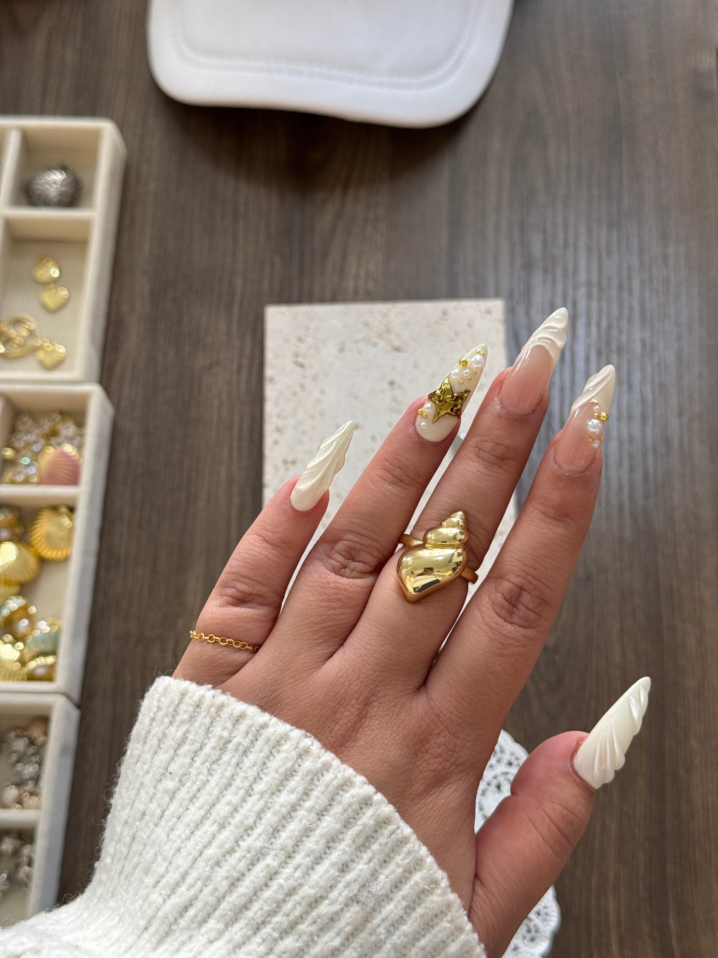 Shoreline Charm ring