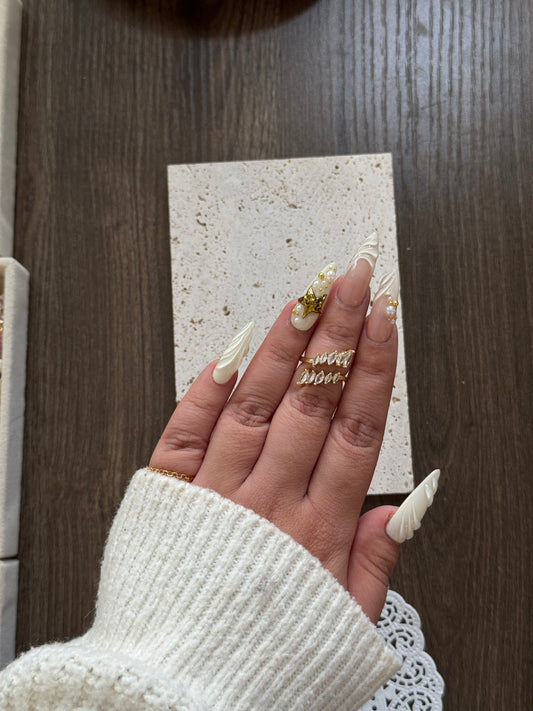 Stacked diamond band
