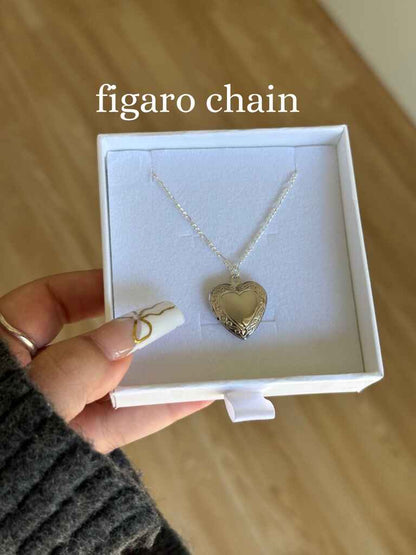 Silver Heartfelt Locket necklace - FOREVERLINKX